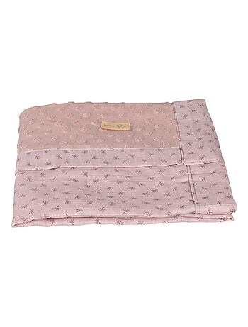 Couverture b?b? en coton Bio motif pois en relief 'Roba lil planet'