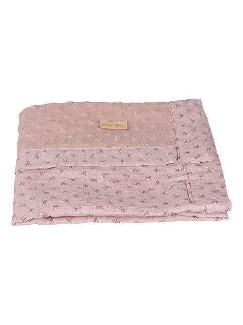 Couverture b?b? en coton Bio motif pois en relief 'Roba lil planet' - Kiabi
