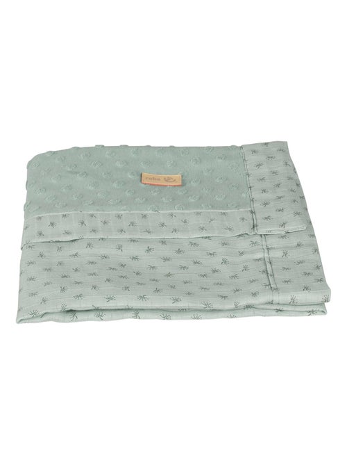 Couverture b?b? en coton Bio motif pois en relief 'Roba lil planet' - Kiabi