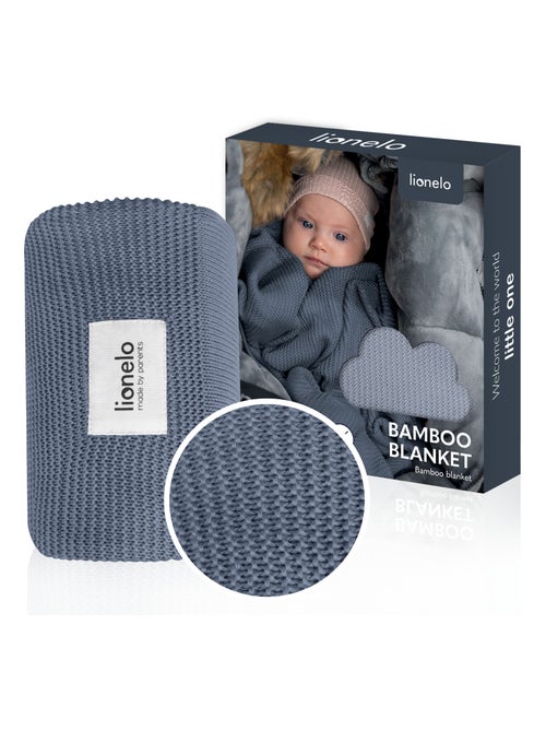 Couverture bébé 100% coton LIONELO - Hypoallergénique - Antibactérien - 100 × 75 cm - Kiabi