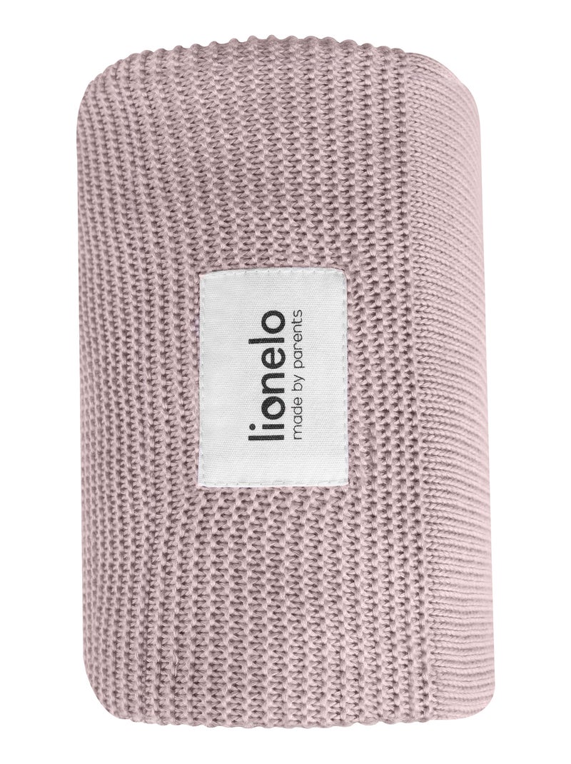 Couverture bébé 100% coton LIONELO - Hypoallergénique - Antibactérien - 100 × 75 cm Rose - Kiabi