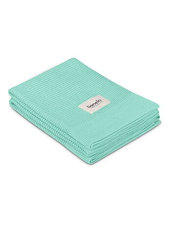 2 x Couverture en bambou - LIONELO - 75 x 100 cm - Couverture poussette - Hypoallergénique
