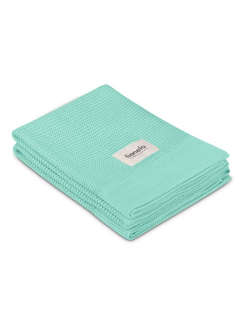 Couverture bébé 100% coton LIONELO - Hypoallergénique - Antibactérien - 100 × 75 cm - Kiabi