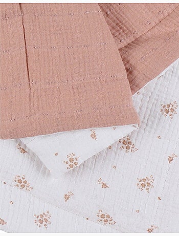 Couverture bébé 75*100cm, mousseline de coton bio Noukie's