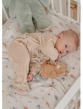 Couverture bébé 75*100cm, mousseline de coton bio Noukie's