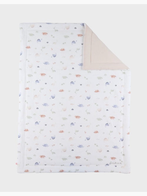 Couverture bébé 75*100cm, mousseline de coton bio Noukie's - Kiabi