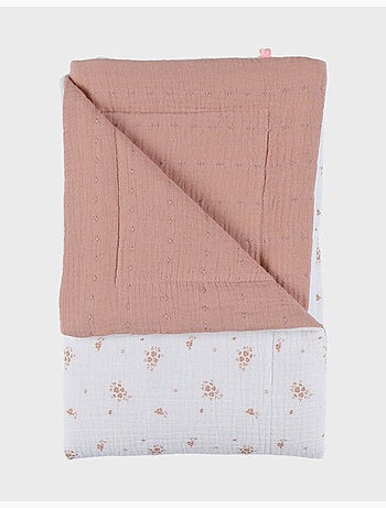 Couverture bébé 75*100cm, mousseline de coton bio Noukie's