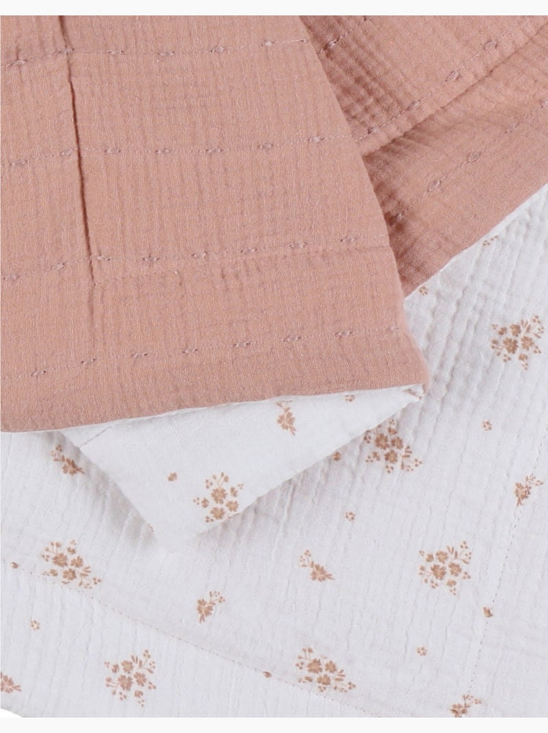Couverture bébé 75*100cm, mousseline de coton bio Noukie's Multicolore - Kiabi