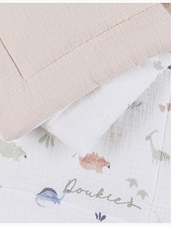 Couverture bébé 75*100cm, mousseline de coton bio Noukie's