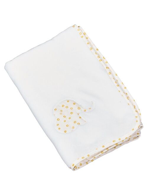 Couverture bébé 75x0. 5cm en polyester blanc - BABYPRICE - Kiabi