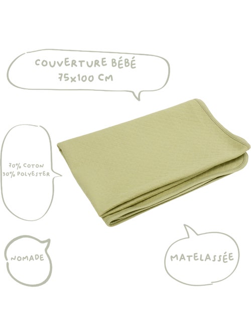 Couverture bébé 75x100 cm - Plaid pour bébé matelassé - Kiabi