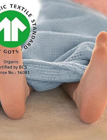 Couverture bébé à aspect tricoté en coton Bio - ROBA 'lil planet'