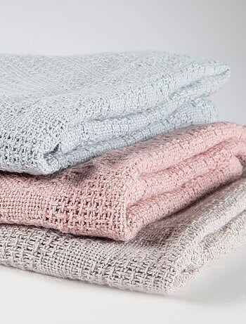 Couverture bébé à aspect tricoté en coton Bio - ROBA 'lil planet'