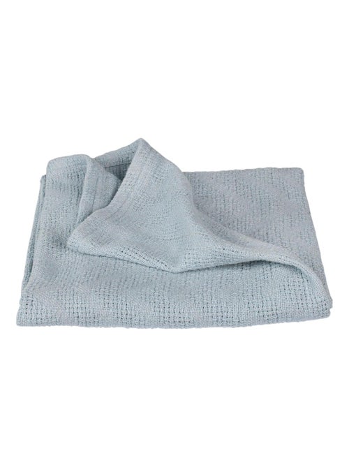 Couverture bébé à aspect tricoté en coton Bio - ROBA 'lil planet' - Kiabi