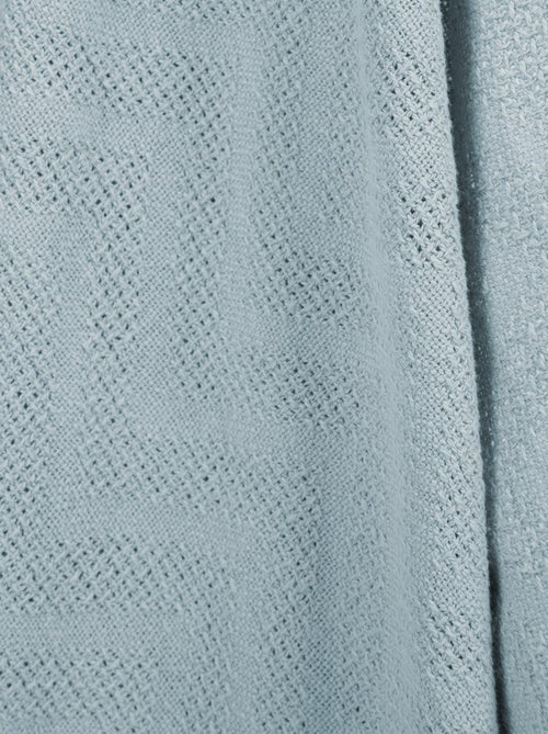Couverture bébé à aspect tricoté en coton Bio - ROBA 'lil planet' - Kiabi