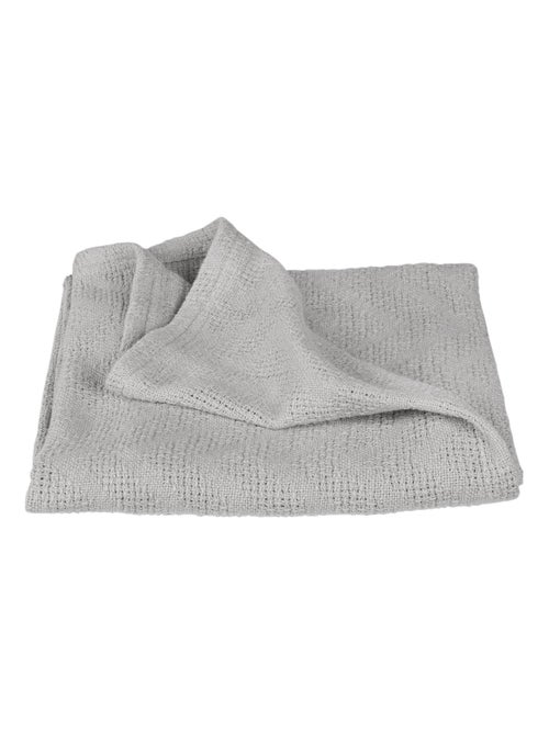 Couverture bébé à aspect tricoté en coton Bio - ROBA 'lil planet' - Kiabi