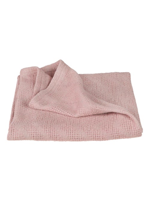 Couverture bébé à aspect tricoté en coton Bio - ROBA 'lil planet' - Kiabi