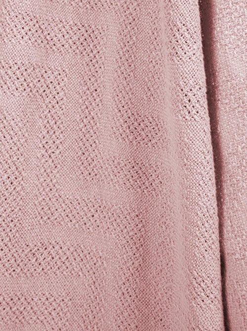 Couverture bébé à aspect tricoté en coton Bio - ROBA 'lil planet' - Kiabi