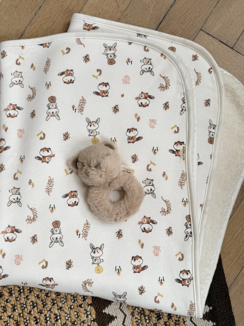 Couverture bébé Chou lapinou Ecru - Kiabi