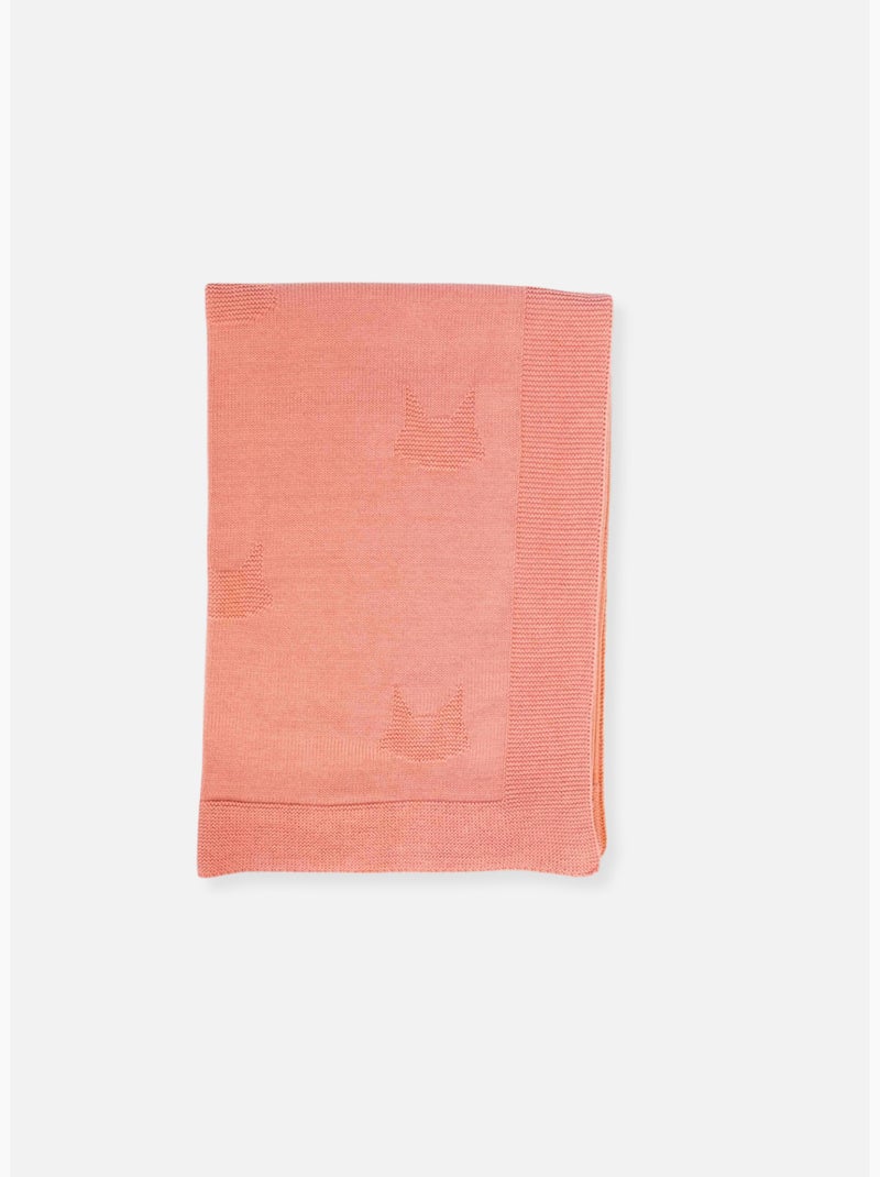Couverture bébé en coton - collection «petits chats» Rose - Kiabi