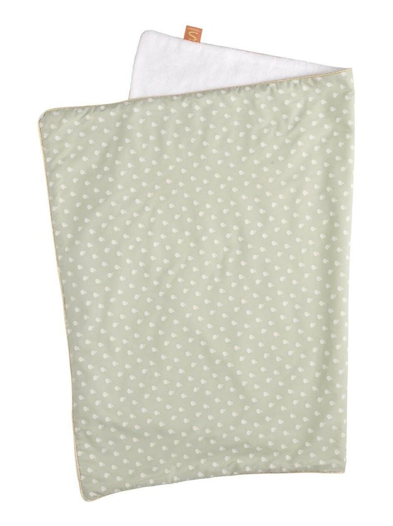 Couverture bébé en coton - Vert tilleul - Kiabi