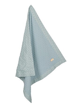 Couverture bébé en coton Bio motif pois en relief 'Roba lil planet'