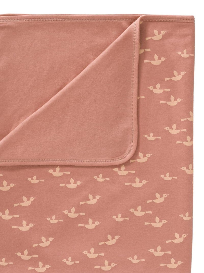 Couverture bébé en coton Oiseau (80 x 100 cm) Rose - Kiabi
