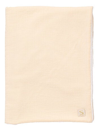 Couverture bébé en gaze de coton et polaire - SAUTHON