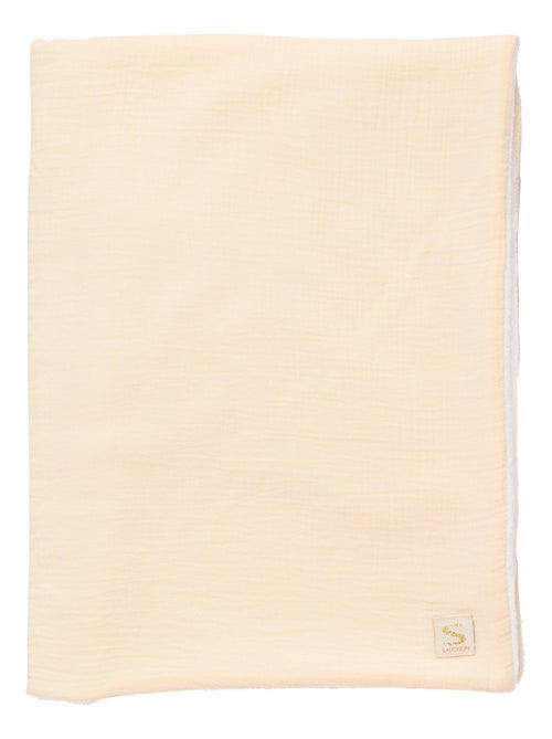 Couverture bébé en gaze de coton et polaire - SAUTHON - Kiabi
