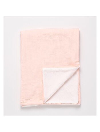 Couverture bébé en gaze de coton et polaire - SAUTHON