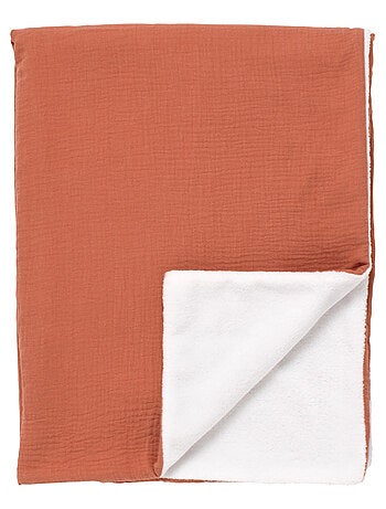 Couverture bébé en gaze de coton et polaire - SAUTHON