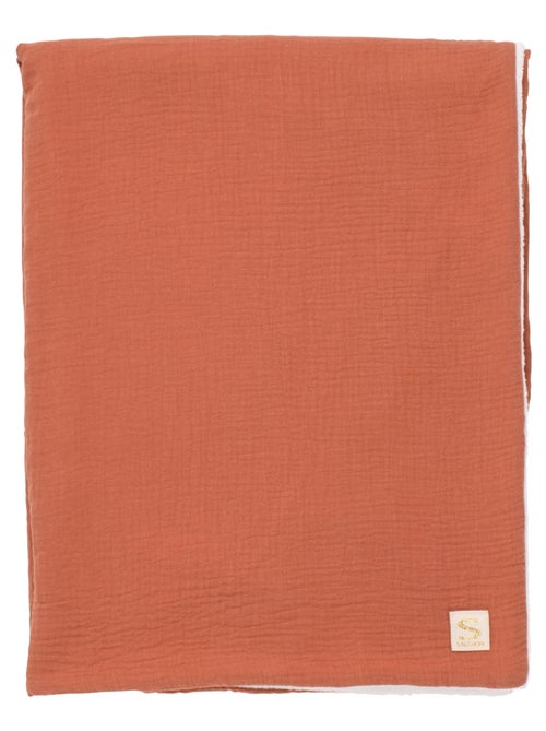 Couverture bébé en gaze de coton et polaire - SAUTHON - Kiabi