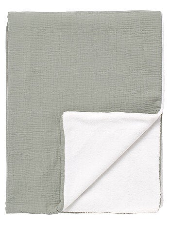 Couverture bébé en gaze de coton et polaire - SAUTHON