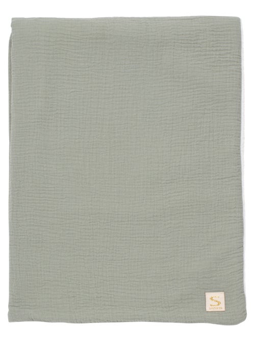Couverture bébé en gaze de coton et polaire - SAUTHON - Kiabi