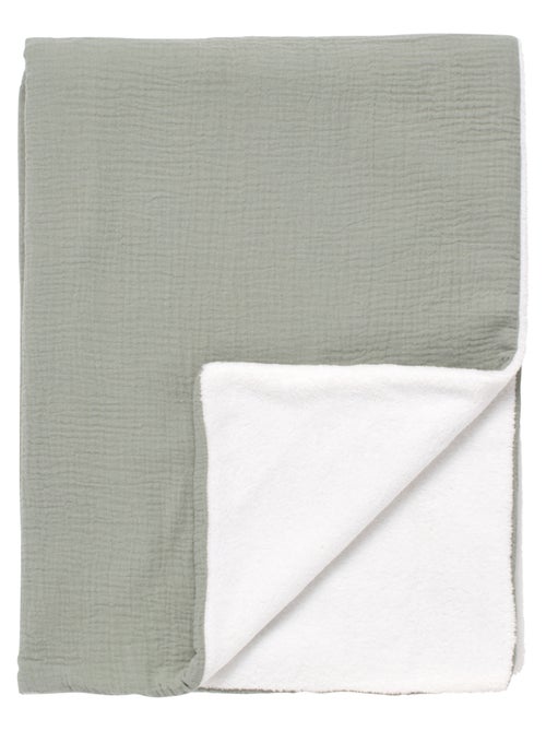Couverture bébé en gaze de coton et polaire - SAUTHON - Kiabi