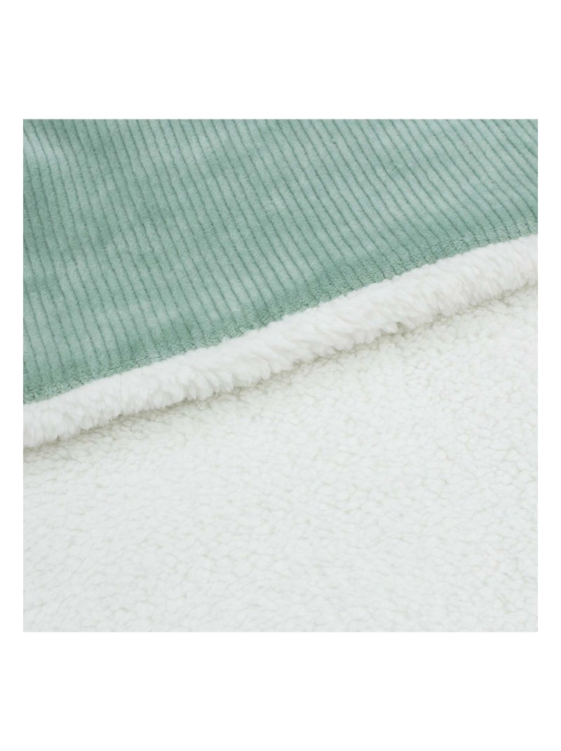 Couverture Bébé En Sherpa Vert - Kiabi