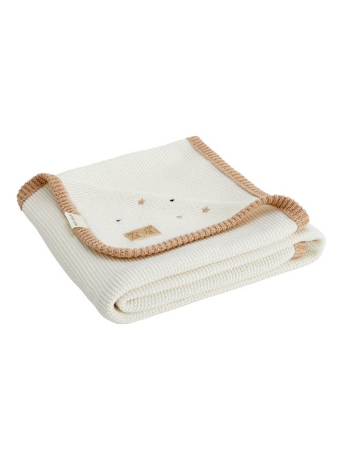 Couverture bébé en tricot Hello Baby - Kiabi