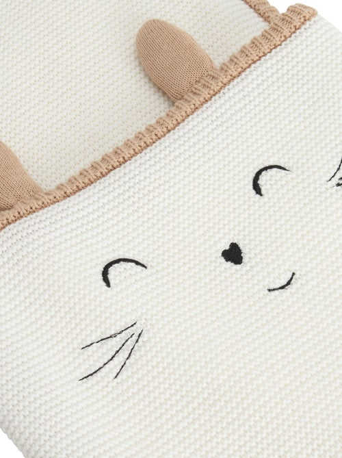 Couverture bébé en tricot Hello Baby - Kiabi
