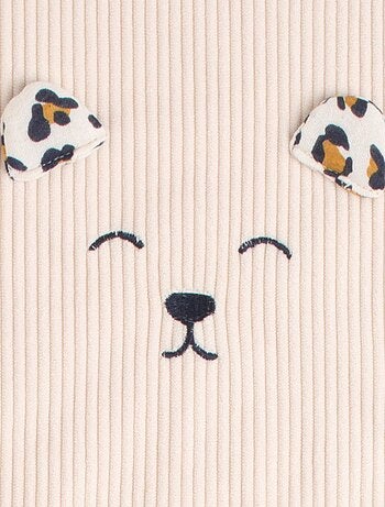 Couverture bébé en velours cotelé et polaire - SAUTHON