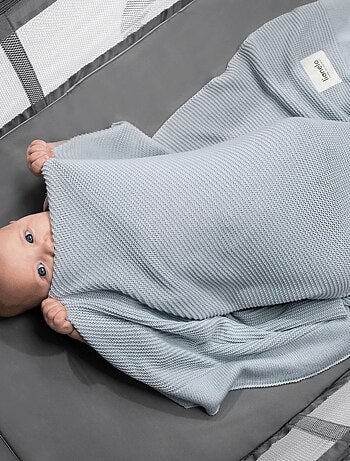 Couverture bébé et Lange en bambou naturel LIONELO