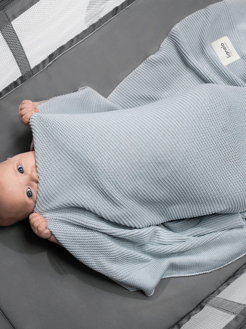 Couverture bébé et Lange en bambou naturel LIONELO Gris - Kiabi