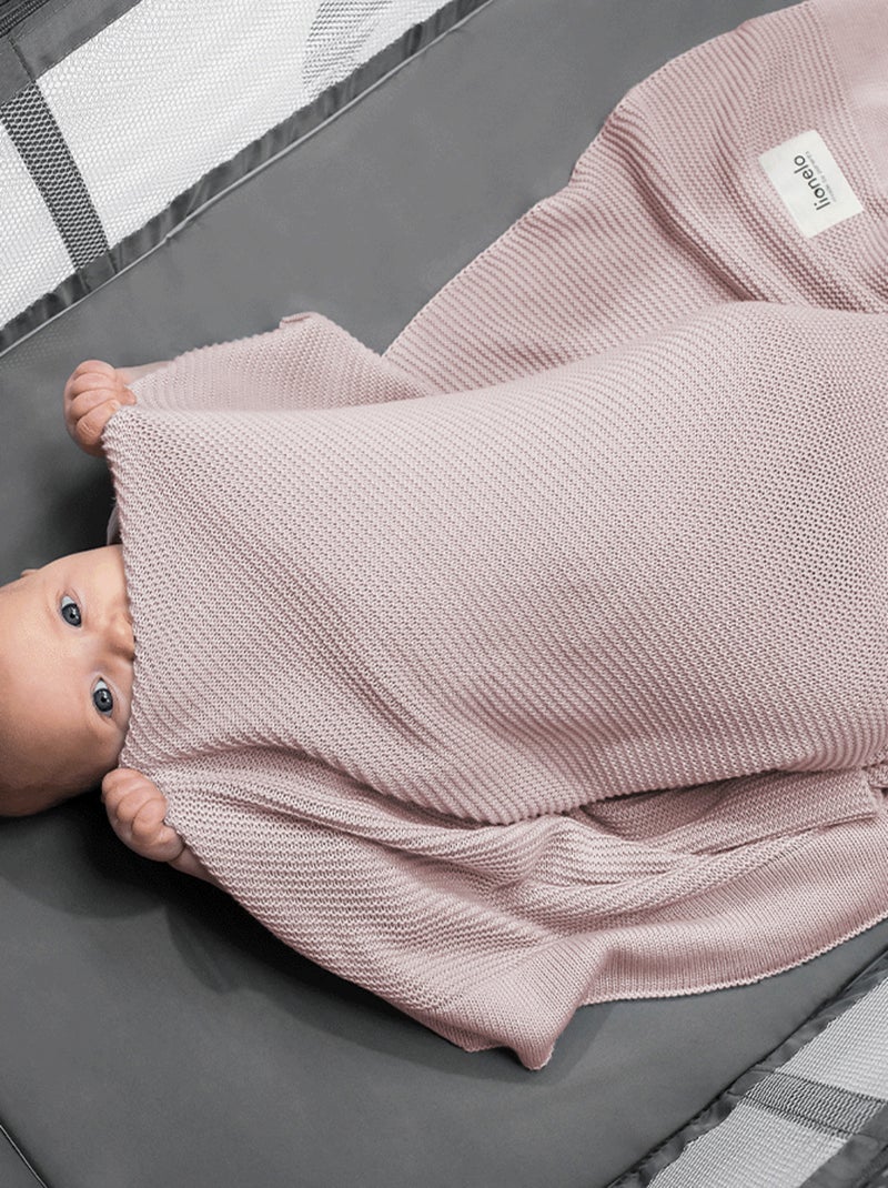 Couverture bébé et Lange en bambou naturel LIONELO Rose - Kiabi