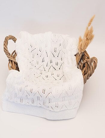 Couverture bébé façon crochet