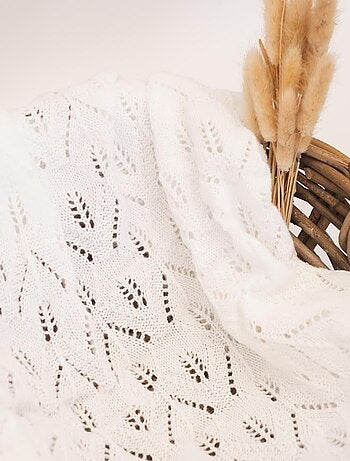 Couverture bébé façon crochet