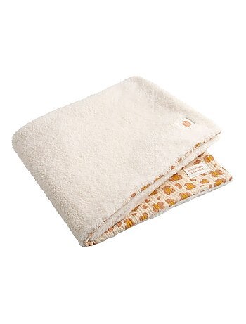 Couverture bébé léopard en gaze de coton et polaire - SAUTHON