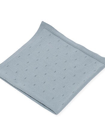 Couverture bébé mailles ajourées