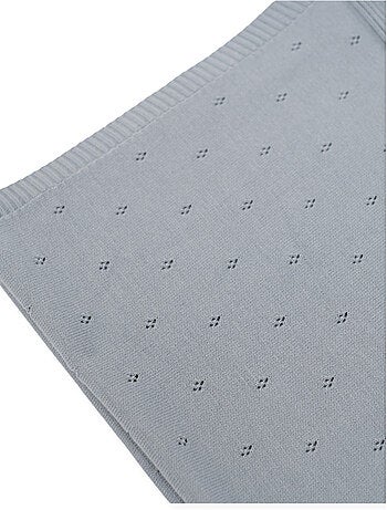Couverture bébé mailles ajourées