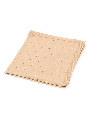 Couverture bébé mailles ajourées