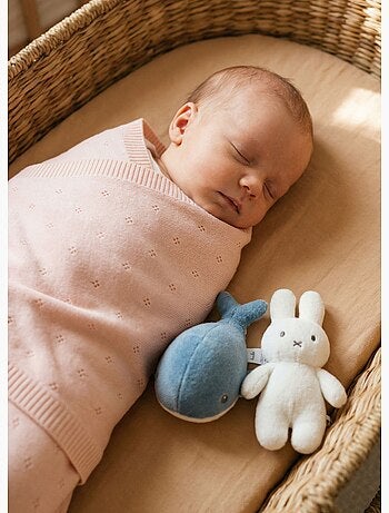 Couverture bébé mailles ajourées