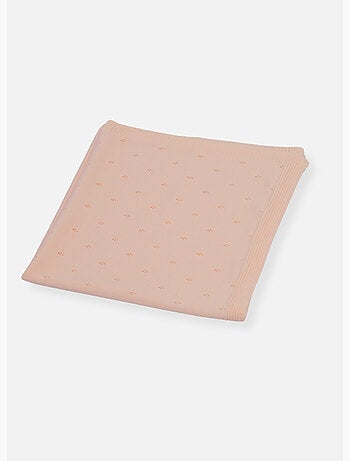 Couverture bébé mailles ajourées